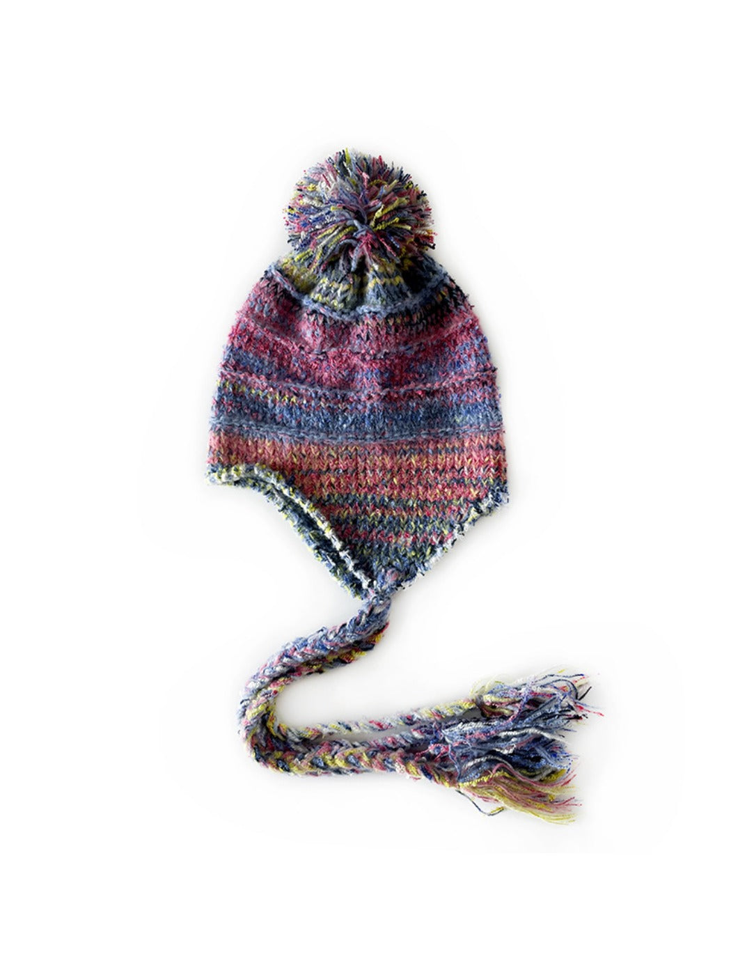 Haila - Women’s Colorblock Knit Earflap Beanie