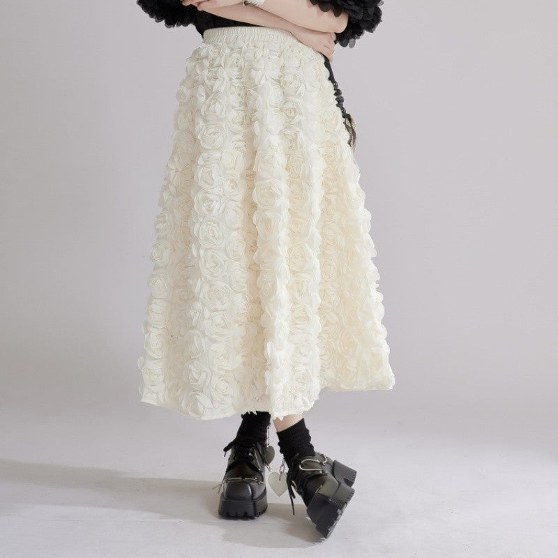 Floral Embroidered Skirt