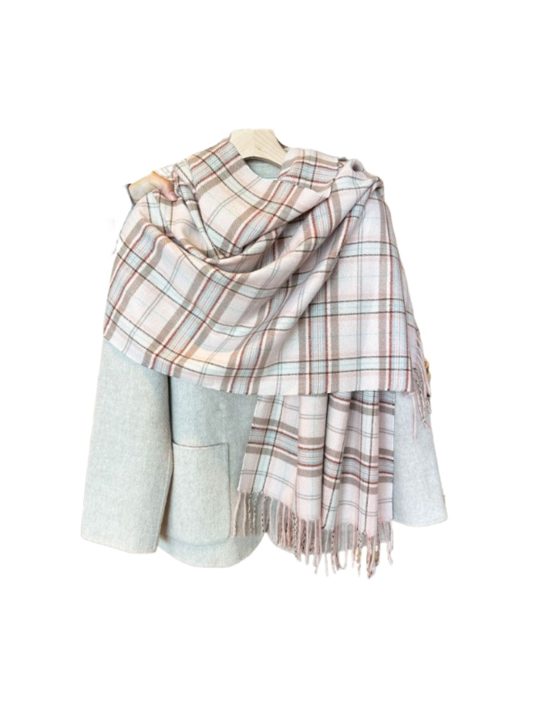 Scarvii - Scarf with Color-Block Fringe