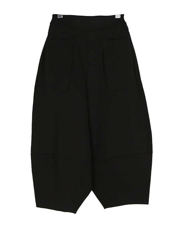Simple Loose Solid Color Elasticity Knickerbockers
