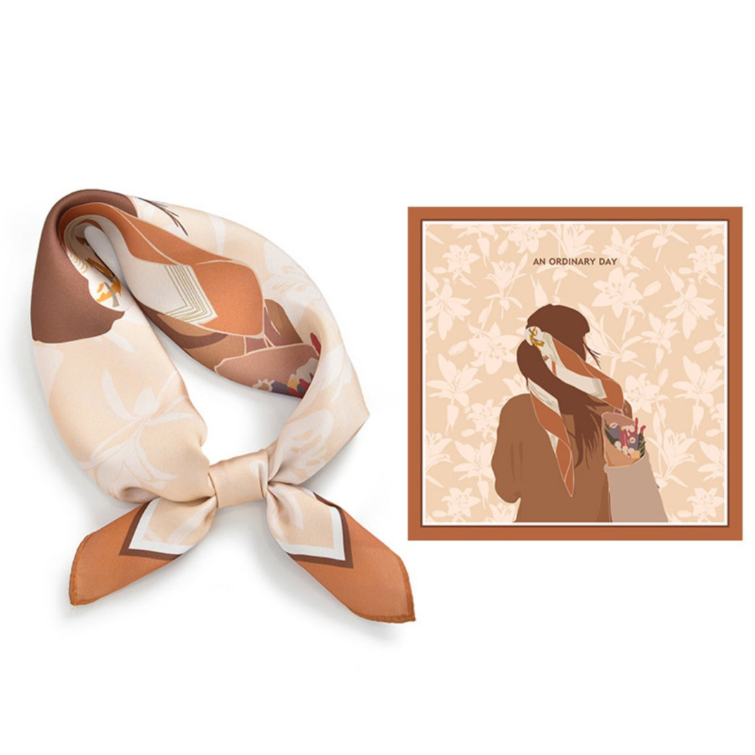 Scarvii - Summer Elegant Pattern Silk Scarf