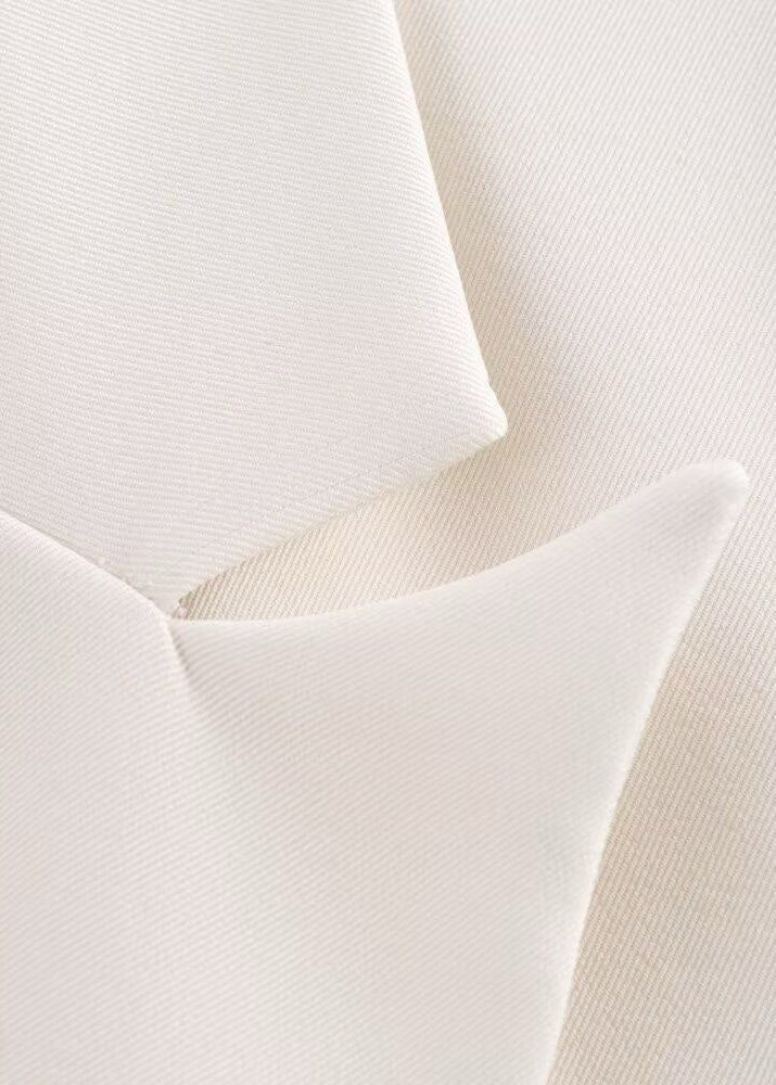 Satin Blazer Tailored Jacket With Neck Sash