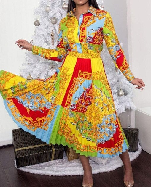 Rosy African Dress /Plus Size