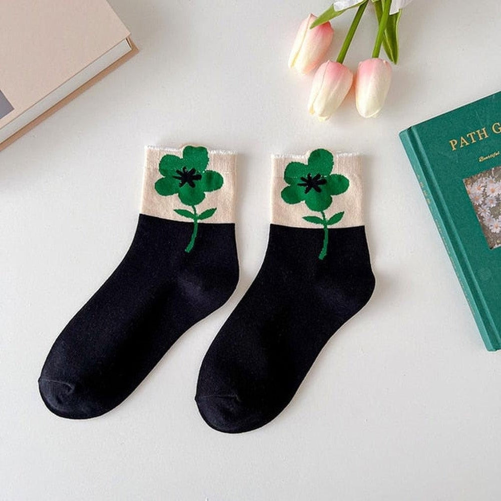 North Royal Amber Graphic Socks