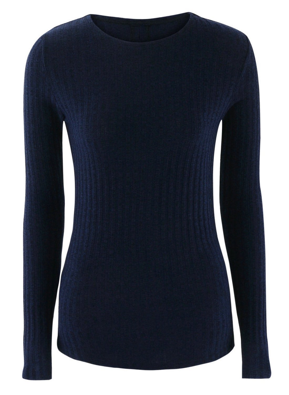 Solid Long Sleeve Back Lace Up Sweater