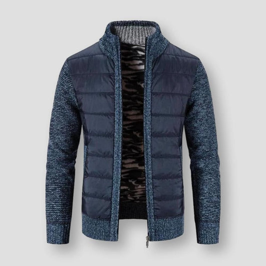 Saint Morris Padded Zip-Up Cardigan