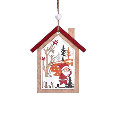 Christmas Wooden Candle Decorations