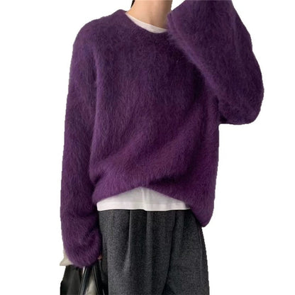 Faux Mink Wool Sweater