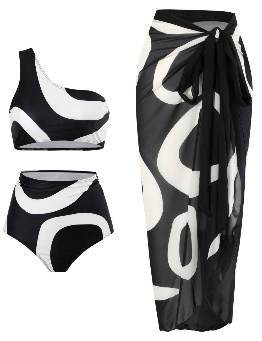 One Shoulder Swimwears String Covers