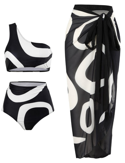 One Shoulder Swimwears String Covers