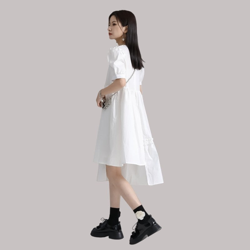 Puffed Sleeve Dress