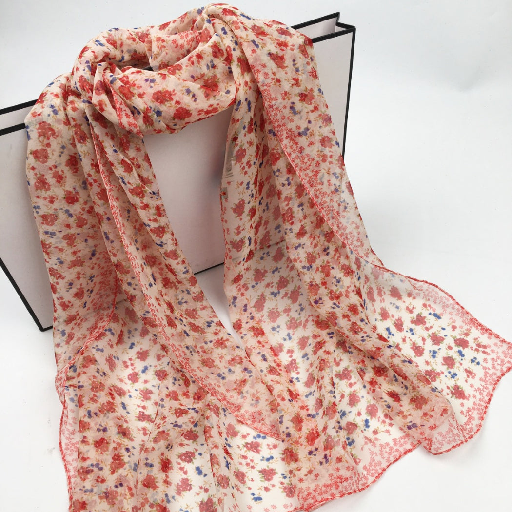Scarvii - Daisy Print Scarf - Cool &amp; Soft
