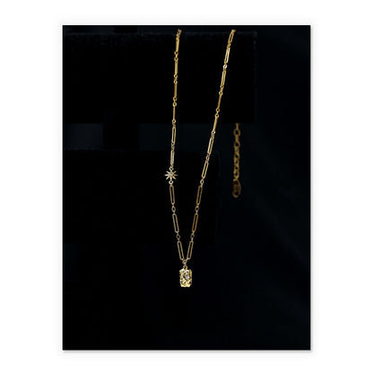 VintageÂ  Diamond Square Necklace