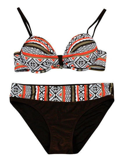 Women Sexy Bikini Sets Triangle Print Fashion Swimwear