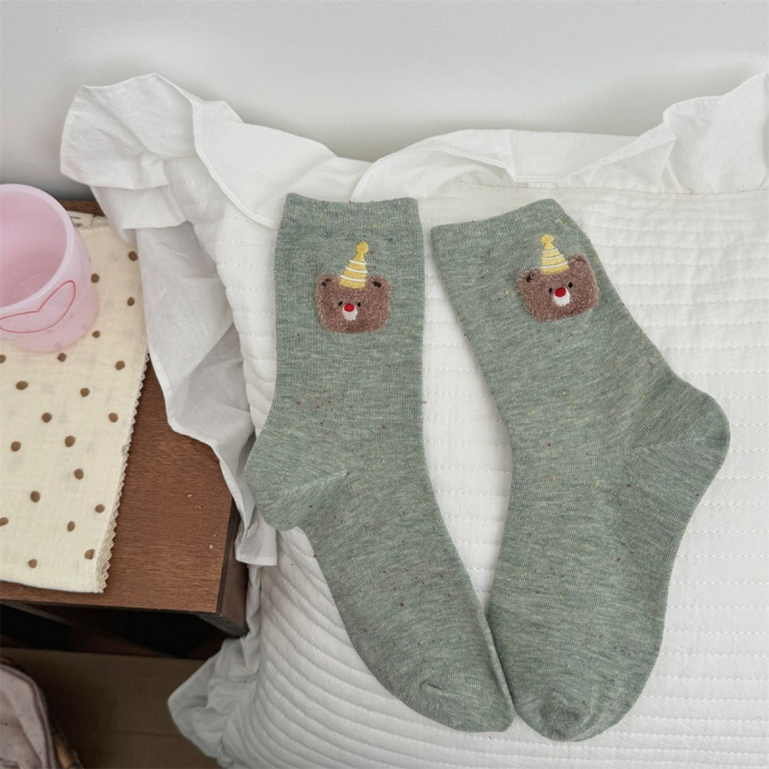 Rufia - Cartoon Bear Birthday Socks