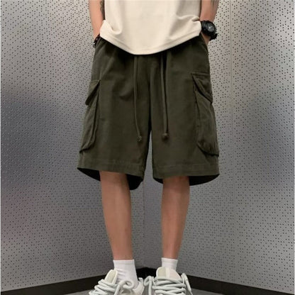 Men's Vintage Casual Multi-Pocket Work Shorts