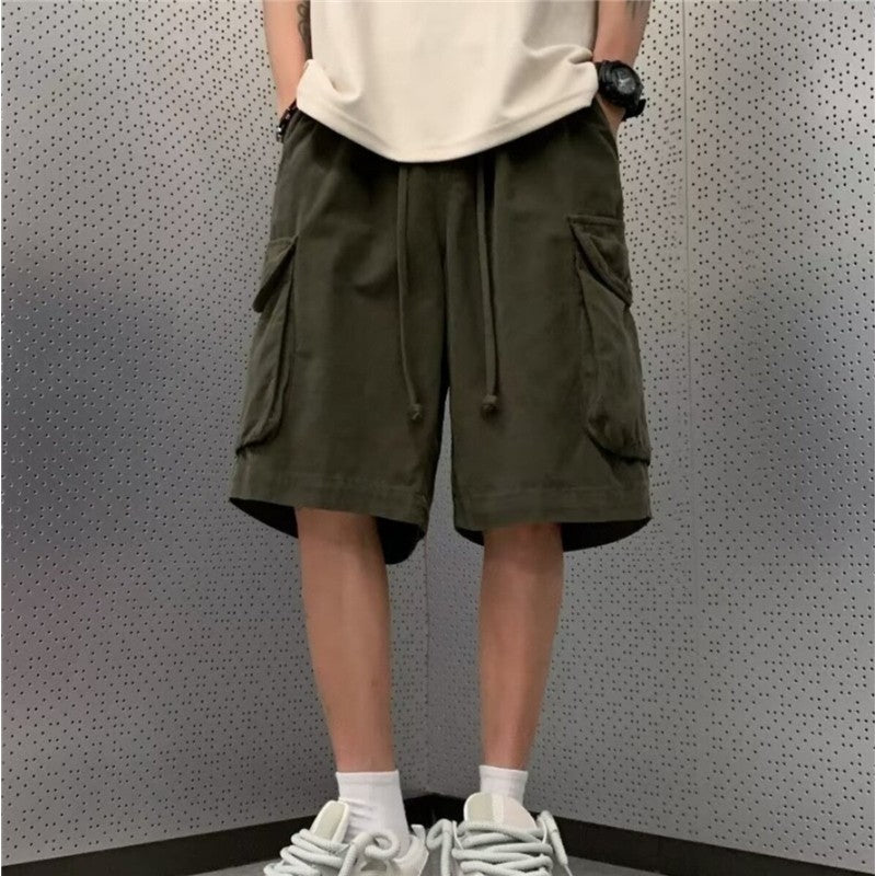 Men's Vintage Casual Multi-Pocket Work Shorts