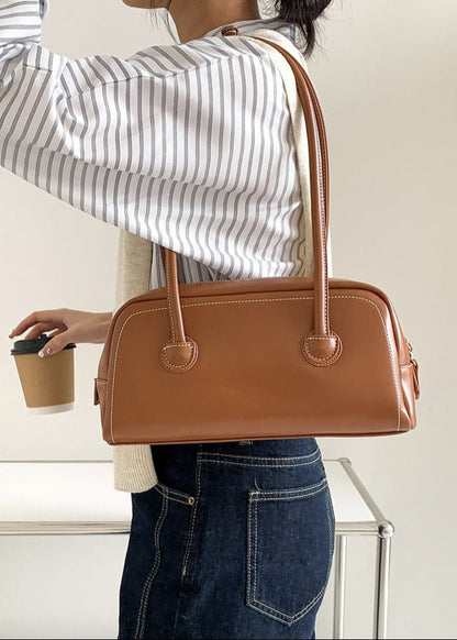 Mini Shoulder Bag Faux Leather Compact Design