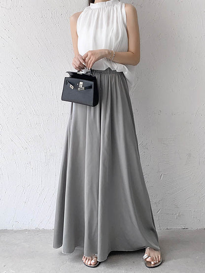 Wide Leg Loose Solid Color Casual Pants Bottoms