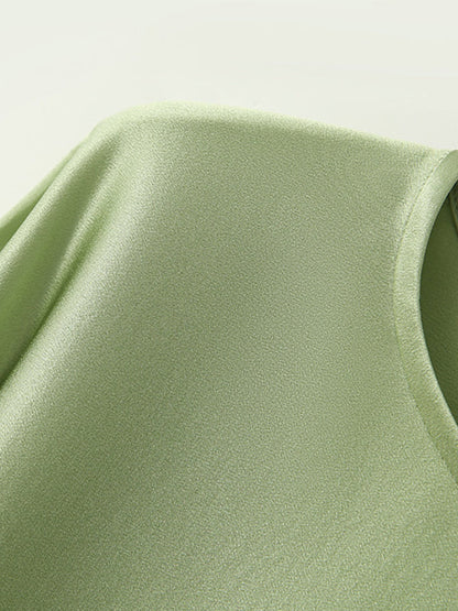 Batwing Sleeves Solid Color Round-Neck Blouses&Shirts Tops