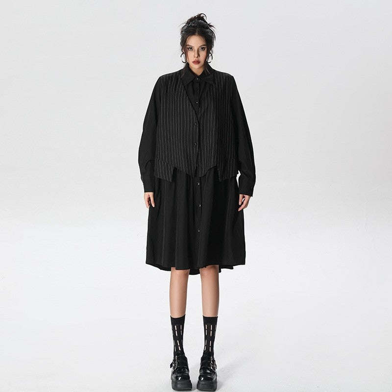 Striped Long Sleeve Dress