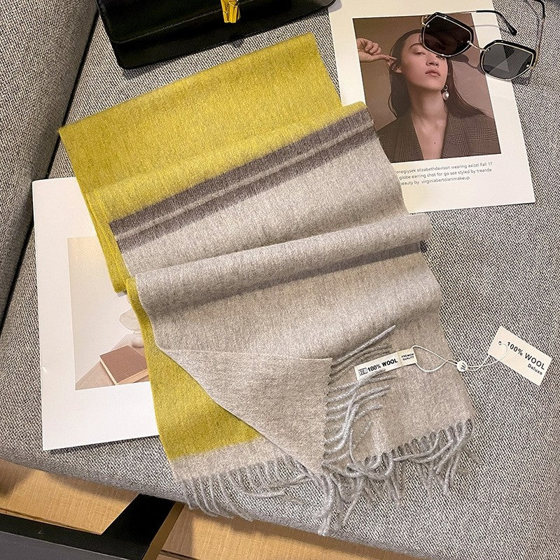 Wool Fringe Scarf