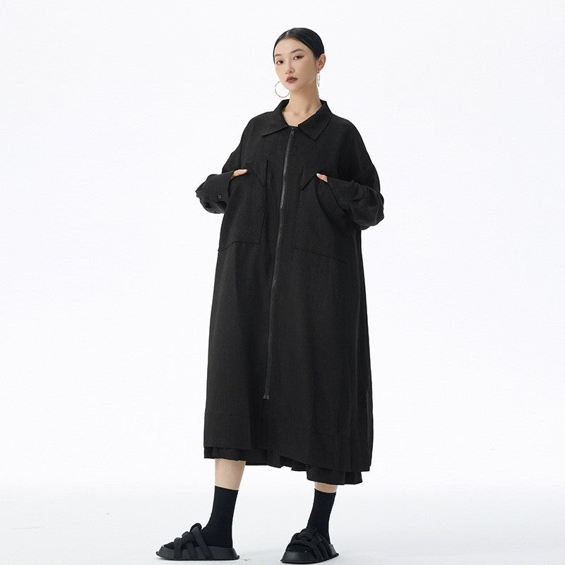 Relaxed-Fit Long Jacket