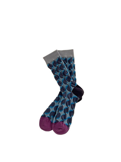 Rufia - Retro Contrast Mid-Calf Socks - Vintage &amp; Sweet