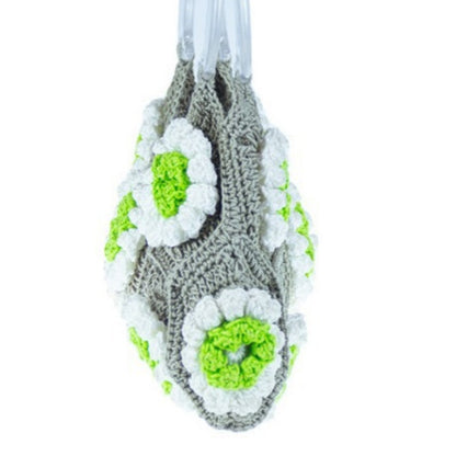 Crochet Granny Square Bag Green Flower Crochet Bag