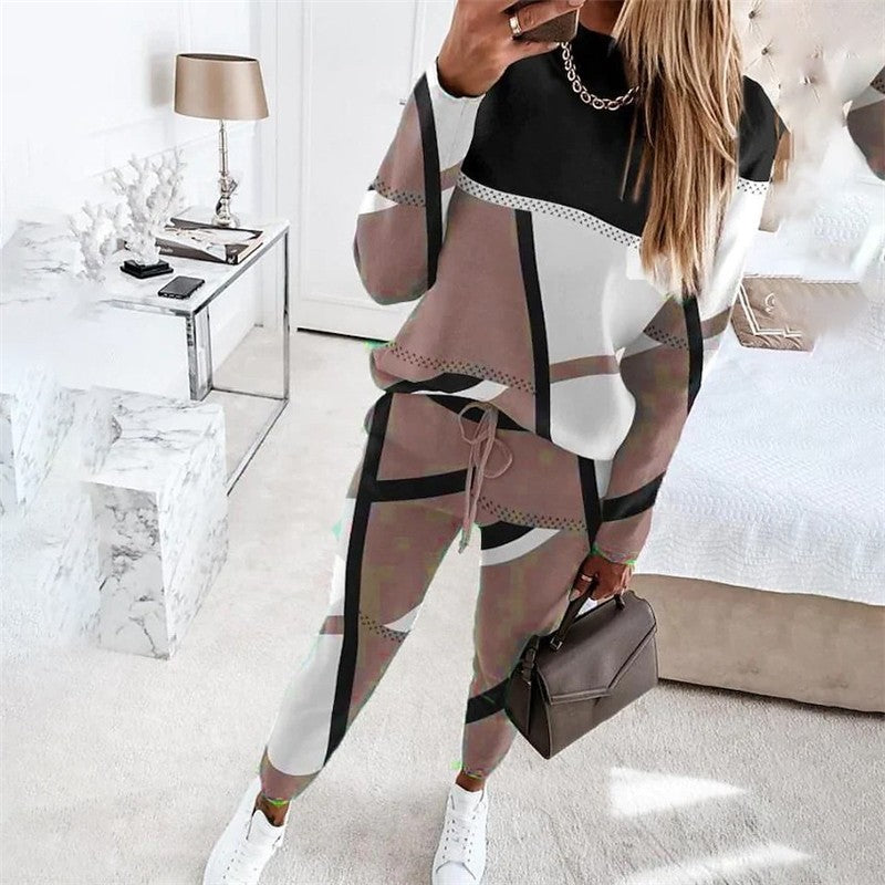 Printed Stretch Flared Leggings
