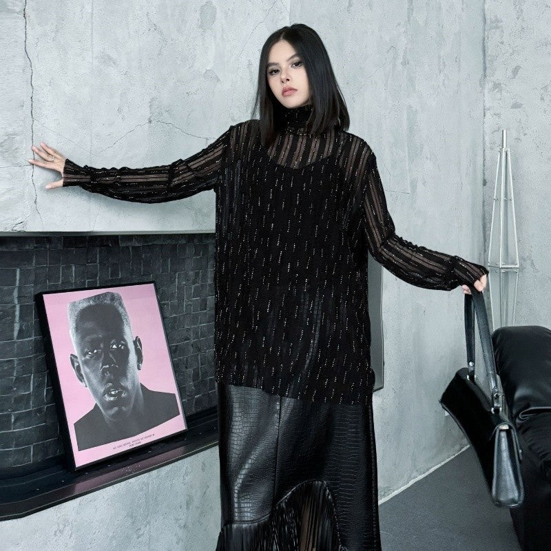 Sparkling Crystal Lace T-Shirt