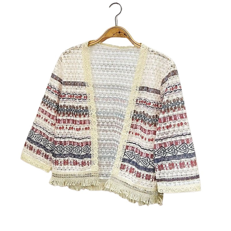 Crosa - Boho Knit Cardigan Cover-Up – Stylish &amp; Cozy