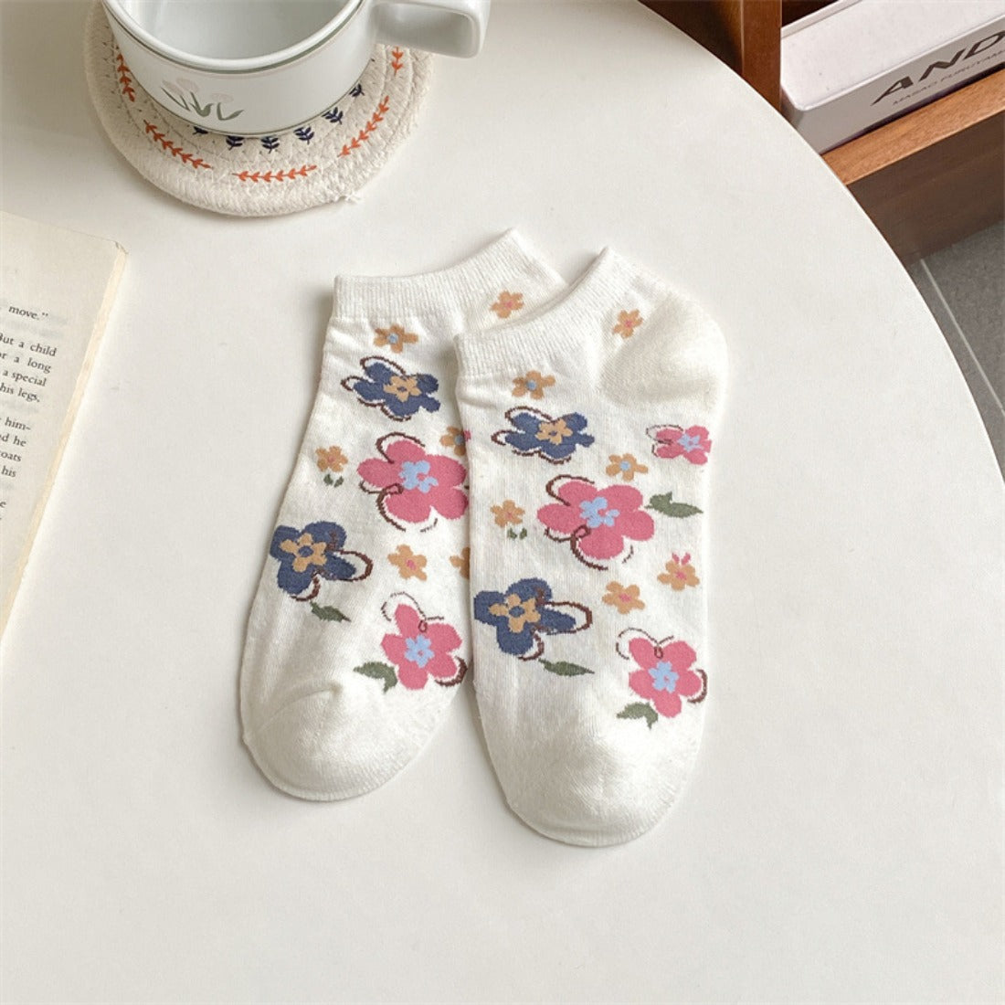 Rufia - Cute Floral Ankle Socks