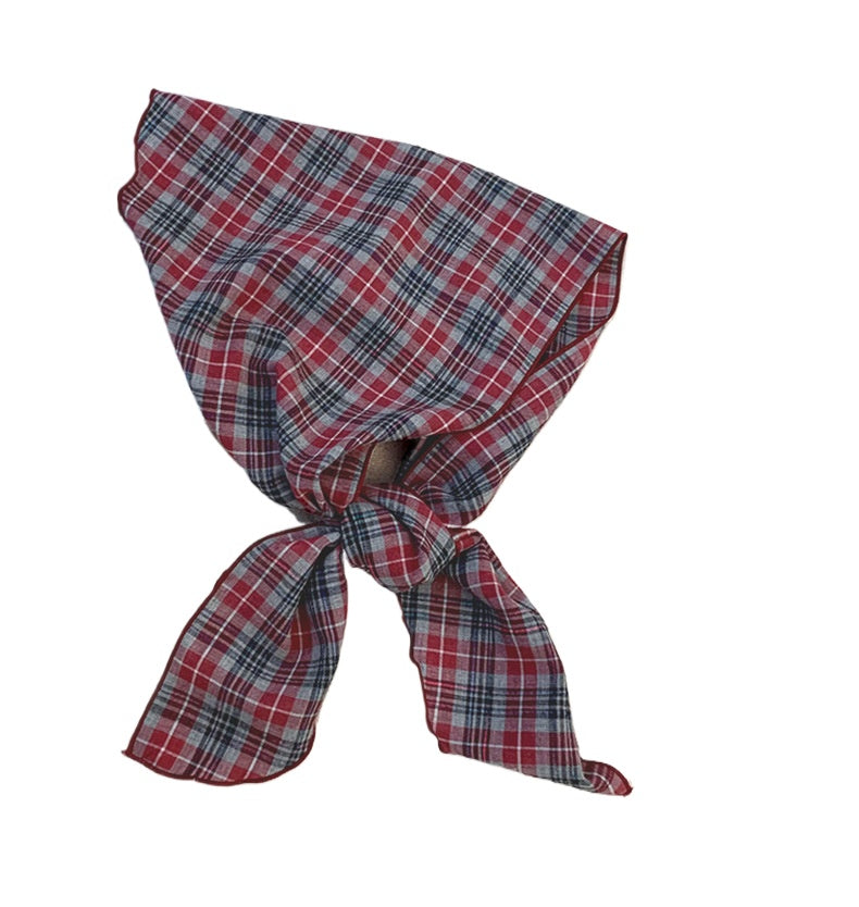 Scarvii - Elegant Japanese plaid scarf – versatile and fashionable