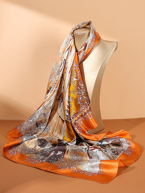 Sun-Protection Scenery Printed Shawl&Scarf