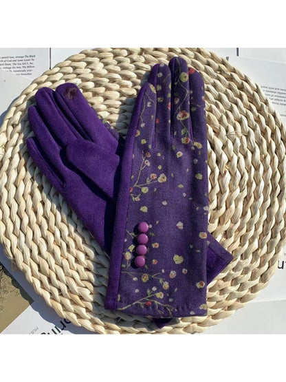 Gloving - Winter Floral Touchscreen Warm Gloves