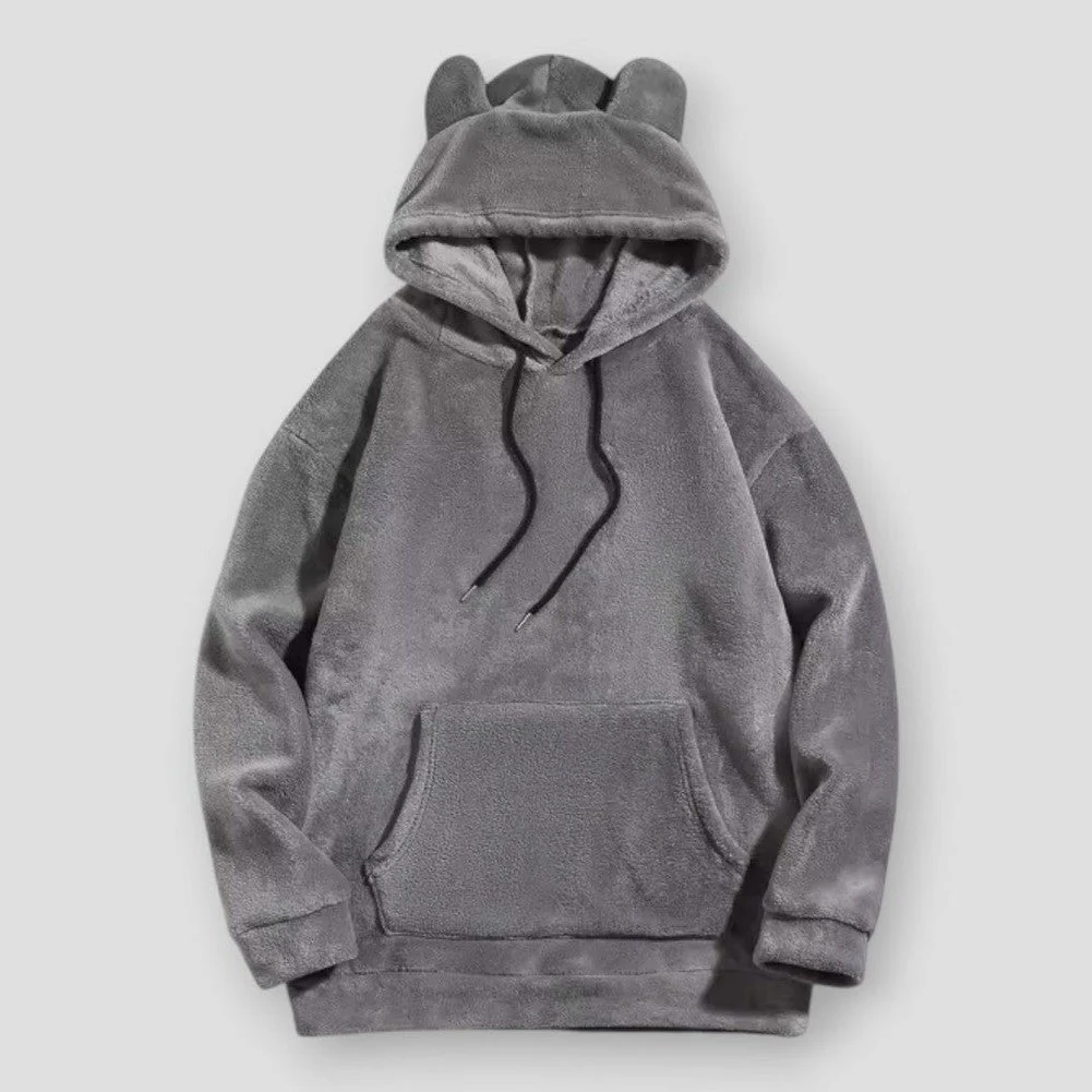 Sky Madrid Hobart Velvet Hoodie With Bear Ears