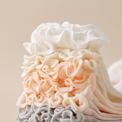 Rufia - Floral Print Ruffle Socks