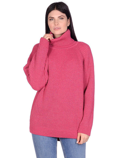 Casual 6 Colors High-Neck Long Sleeves Sweater Top
