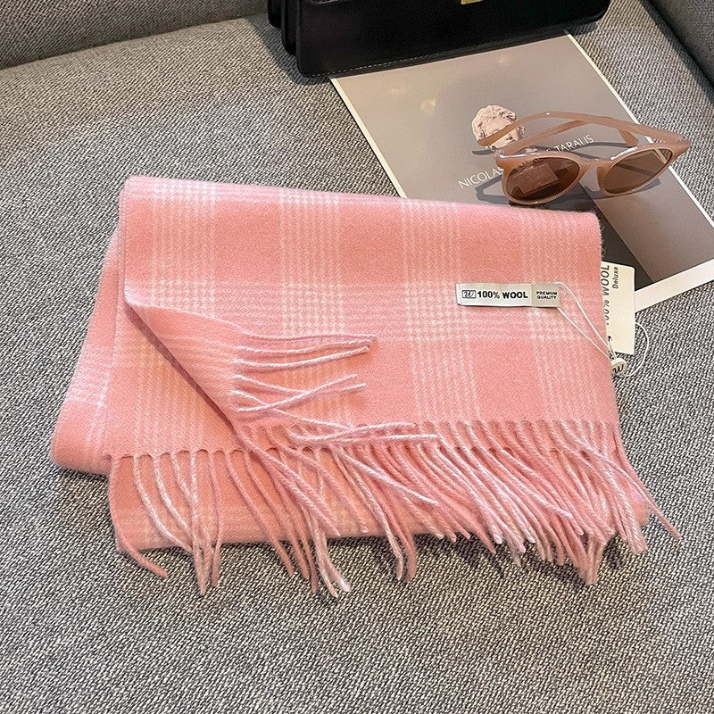 Wool Plaid Scarf