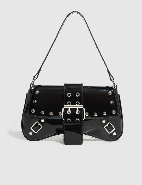 White Leather Shoulder Bag