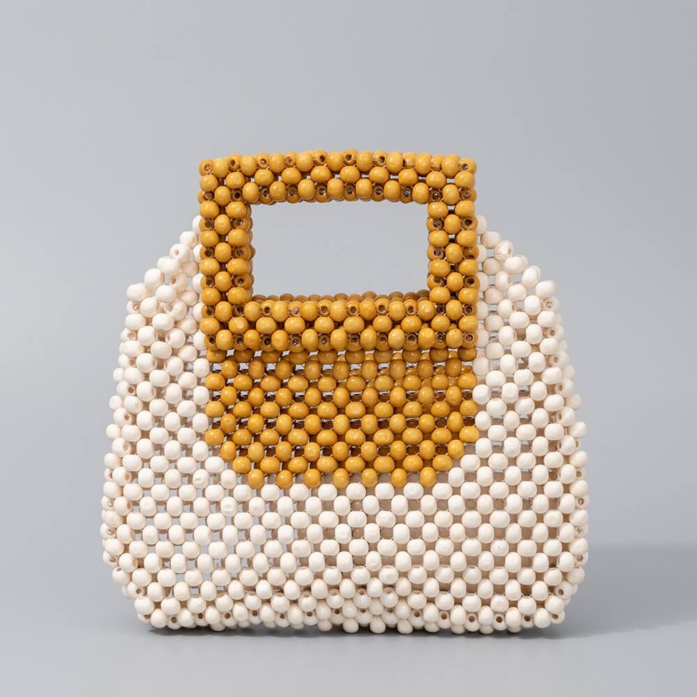 Color Block Handmade Tote Bag