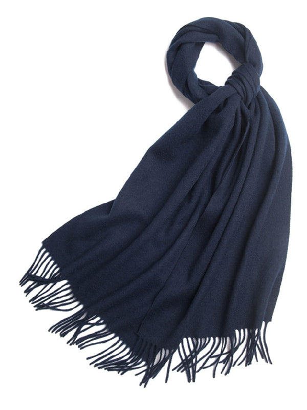 Simple Casual Wool Tassels Scarf