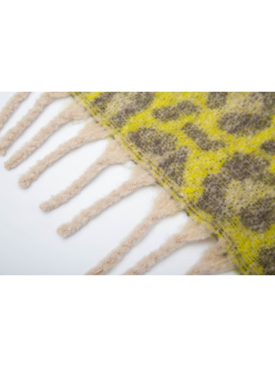 Scarvii - Thick Leopard Printed Wrap Shawl with Tassels