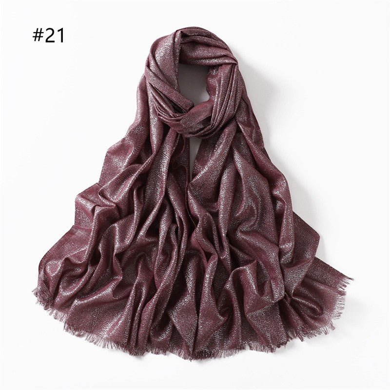 Lightweight Breathable Solid Color Scarf