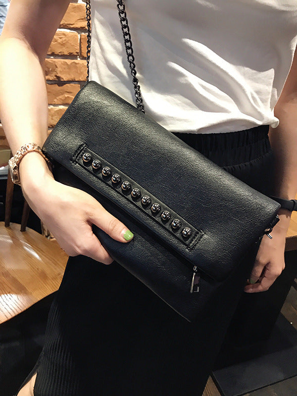 Geometric Rivet Split-Joint Bags Handbags