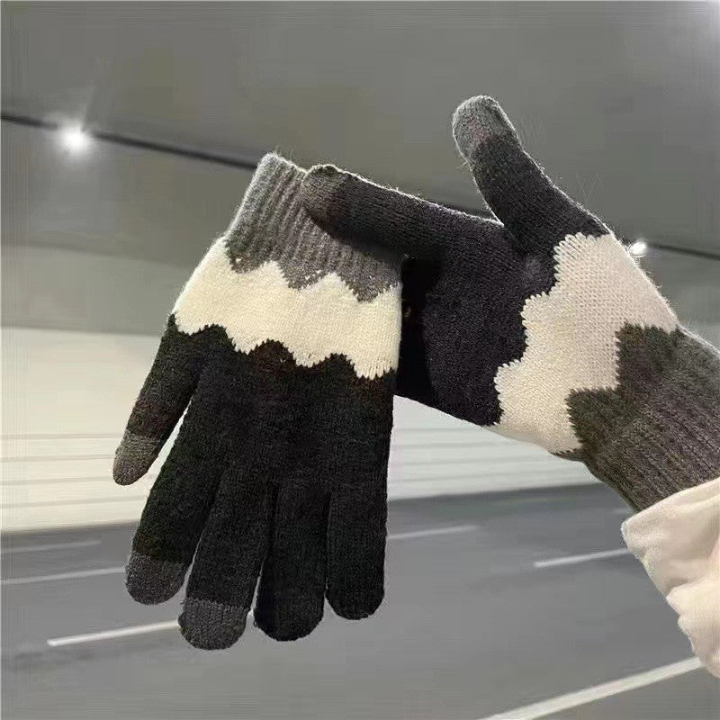 Kids Finger Touchscreen Knitted Gloves