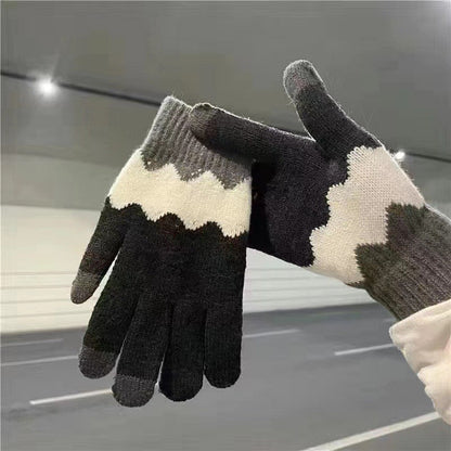 Kids Finger Touchscreen Knitted Gloves