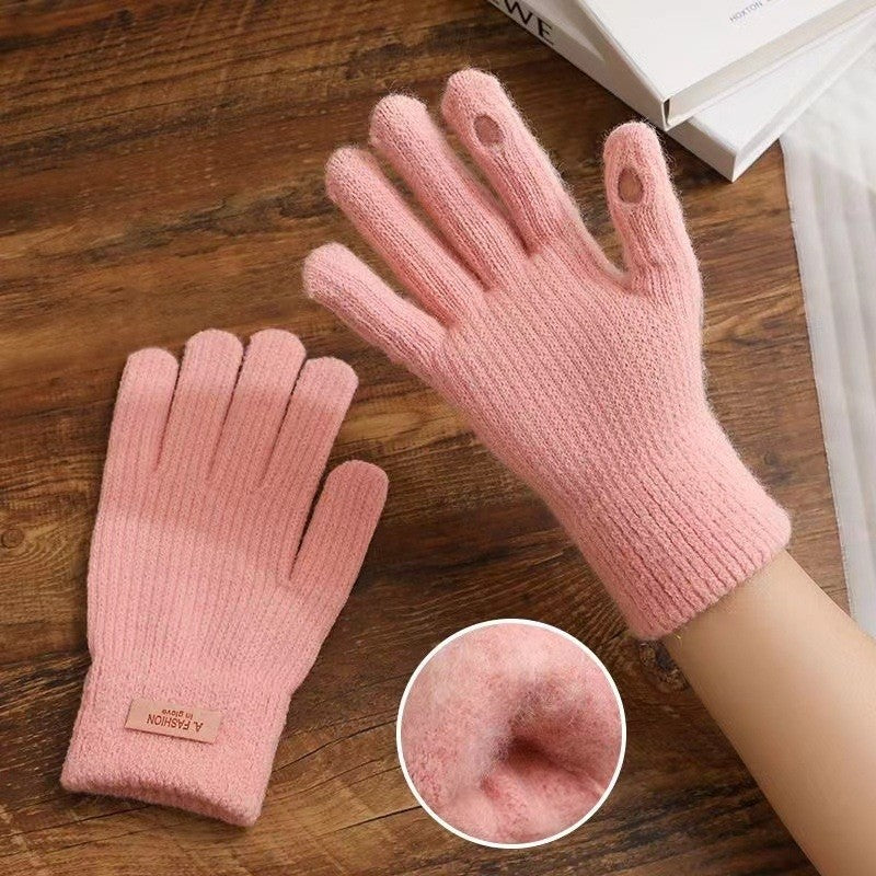 Kids Finger Touchscreen Knitted Gloves