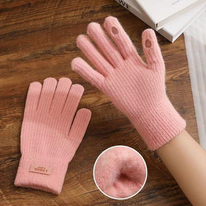 Kids Finger Touchscreen Knitted Gloves